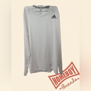 Adidas Men's Classic White Long Sleeve Tee